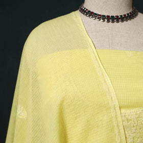 Lucknowi chikankari hand embroidered kota doria cotton 2pc