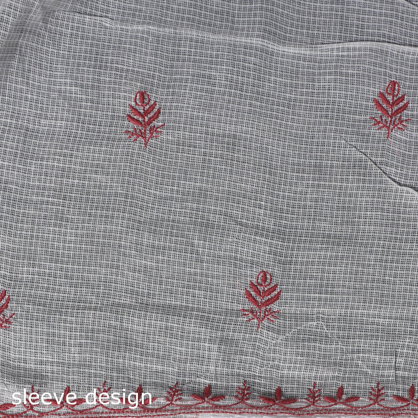 Lucknowi chikankari hand embroidered kota doria cotton 2pc