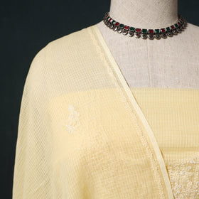 Lucknowi chikankari hand embroidered kota doria cotton 2pc