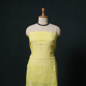 Lucknowi chikankari hand embroidered kota doria cotton 2pc