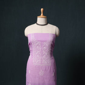 Lucknowi chikankari hand embroidered kota doria cotton 2pc