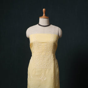 Lucknowi chikankari hand embroidered kota doria cotton 2pc