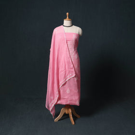 Lucknowi chikankari hand embroidered kota doria cotton 2pc