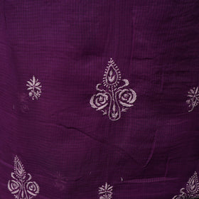 Lucknowi chikankari hand embroidered kota doria cotton 2pc