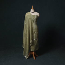 Lucknowi chikankari hand embroidered kota doria cotton 2pc
