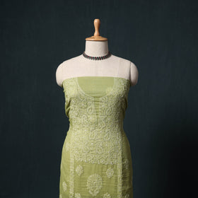 Lucknowi chikankari hand embroidered kota doria cotton 2pc