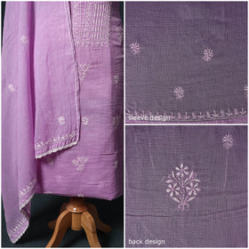 Lucknowi chikankari hand embroidered kota doria cotton 2pc