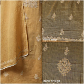 Lucknowi chikankari hand embroidered kota doria cotton 2pc