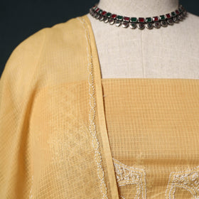 Lucknowi chikankari hand embroidered kota doria cotton 2pc