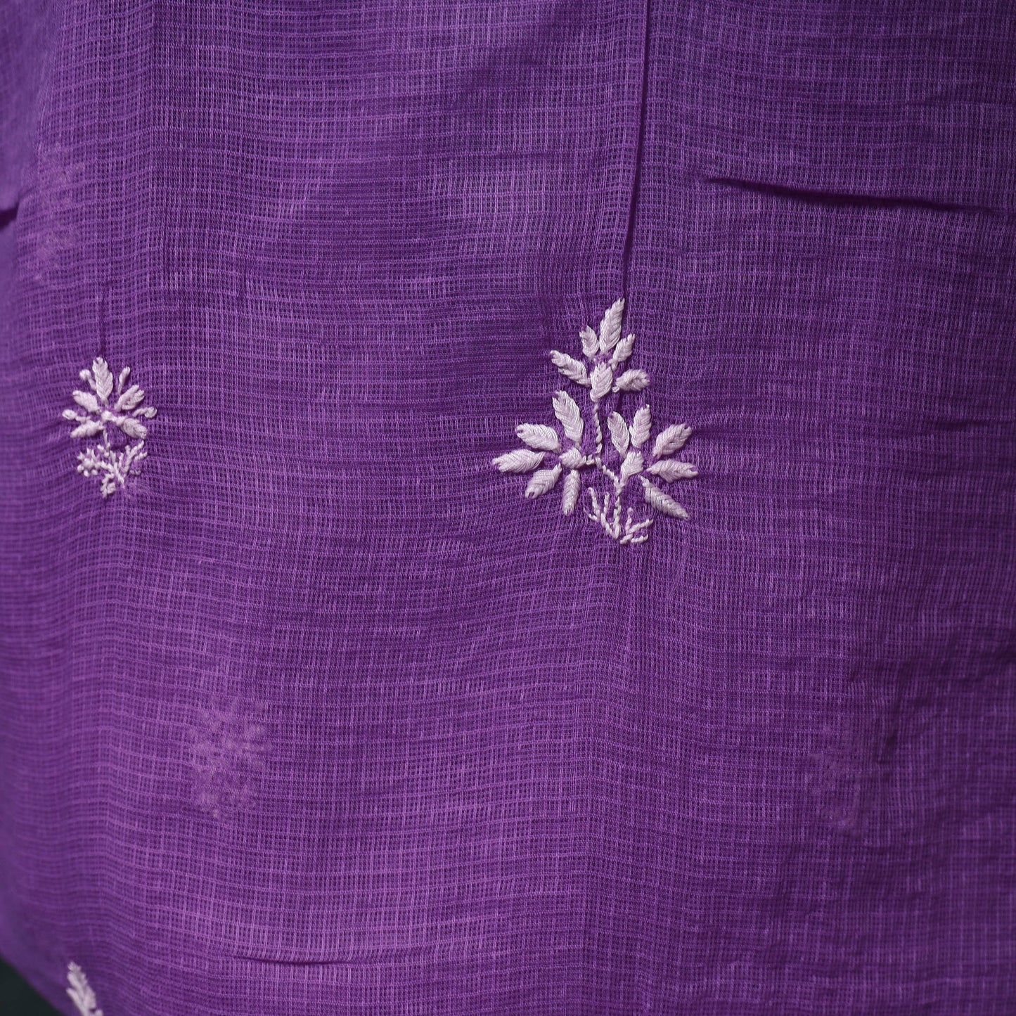 Lucknowi chikankari hand embroidered kota doria cotton 2pc