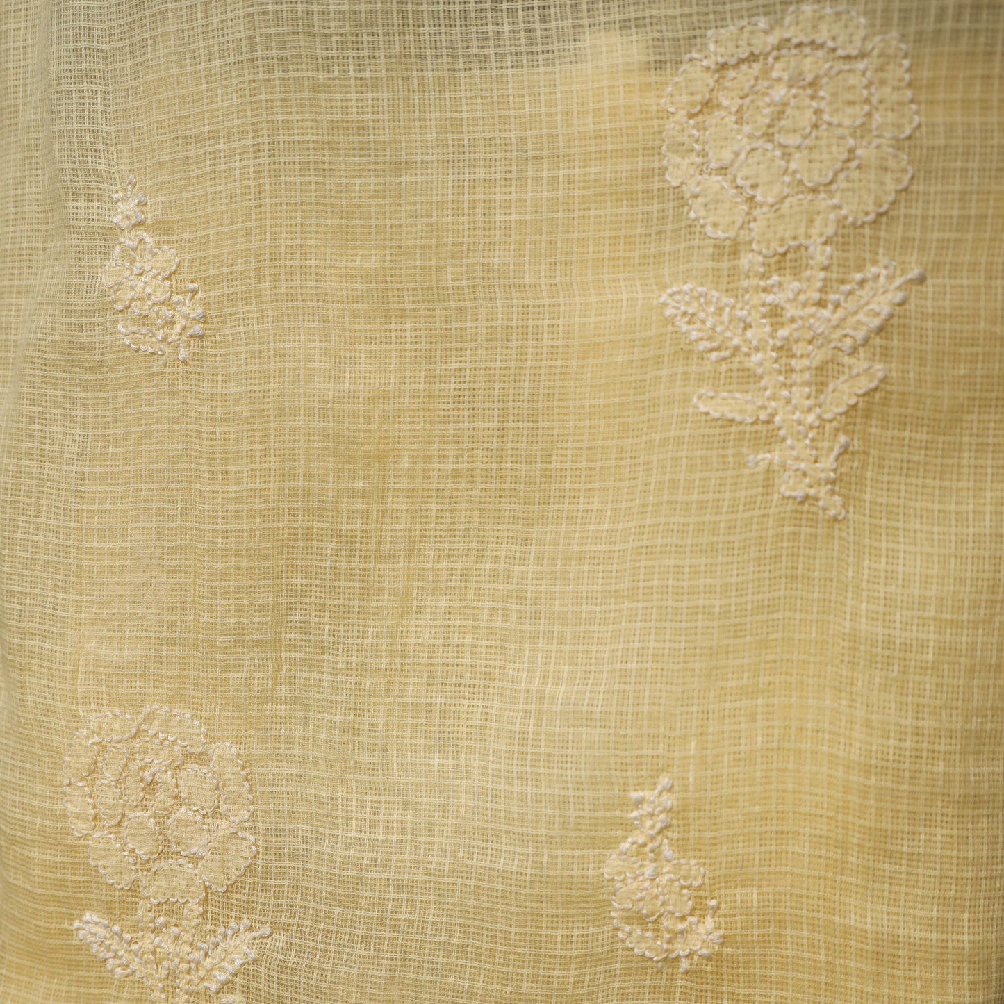 Lucknowi chikankari hand embroidered kota doria cotton 2pc