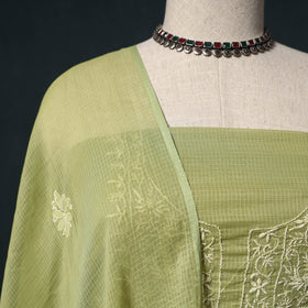 Lucknowi chikankari hand embroidered kota doria cotton 2pc