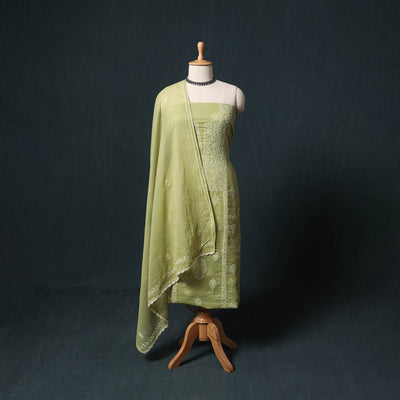 Lucknowi chikankari hand embroidered kota doria cotton 2pc