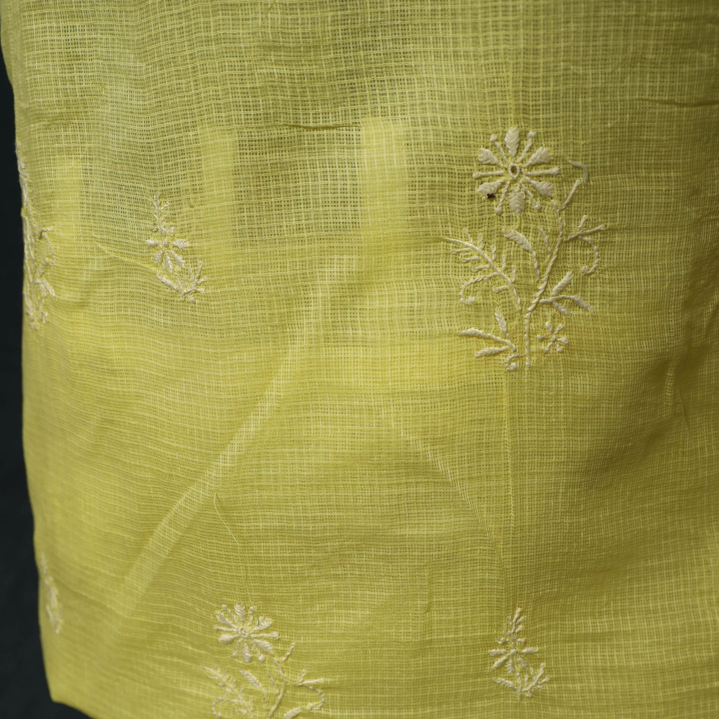 Lucknowi chikankari hand embroidered kota doria cotton 2pc
