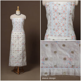 Lucknowi chikankari hand embroidered mul chanderi 2pc