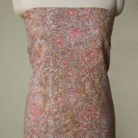 Lucknowi chikankari hand embroidery sanganeri unstitched