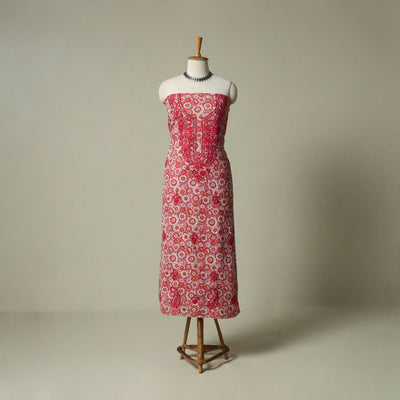 Lucknowi chikankari hand embroidery sanganeri unstitched