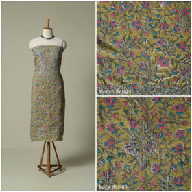 Lucknowi chikankari hand embroidery sanganeri unstitched