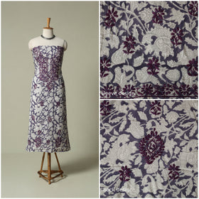 Lucknowi chikankari hand embroidery sanganeri unstitched