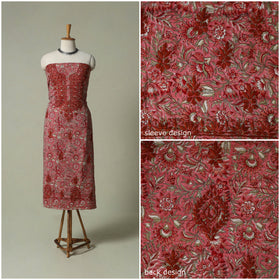 Lucknowi chikankari hand embroidery sanganeri unstitched