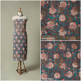 Lucknowi chikankari hand embroidery sanganeri unstitched