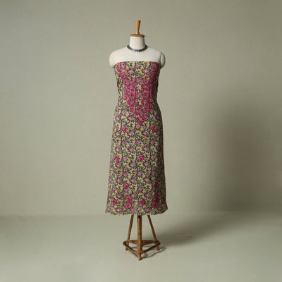 Lucknowi chikankari hand embroidery sanganeri unstitched