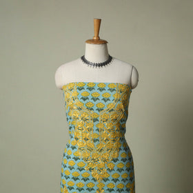 Lucknowi chikankari hand embroidery sanganeri unstitched