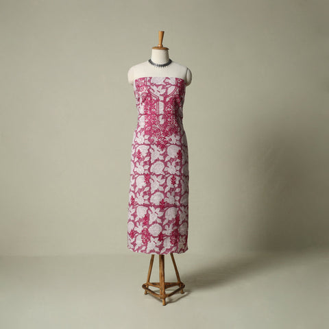 Lucknowi chikankari hand embroidery sanganeri unstitched