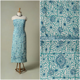 Lucknowi chikankari hand embroidery sanganeri unstitched
