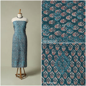 Lucknowi chikankari hand embroidery sanganeri unstitched