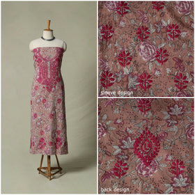 Lucknowi chikankari hand embroidery sanganeri unstitched