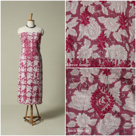 Lucknowi chikankari hand embroidery sanganeri unstitched