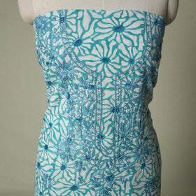 Lucknowi chikankari hand embroidery sanganeri unstitched