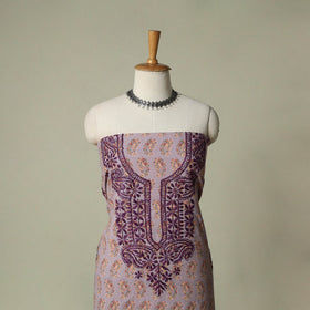 Lucknowi chikankari hand embroidery sanganeri unstitched