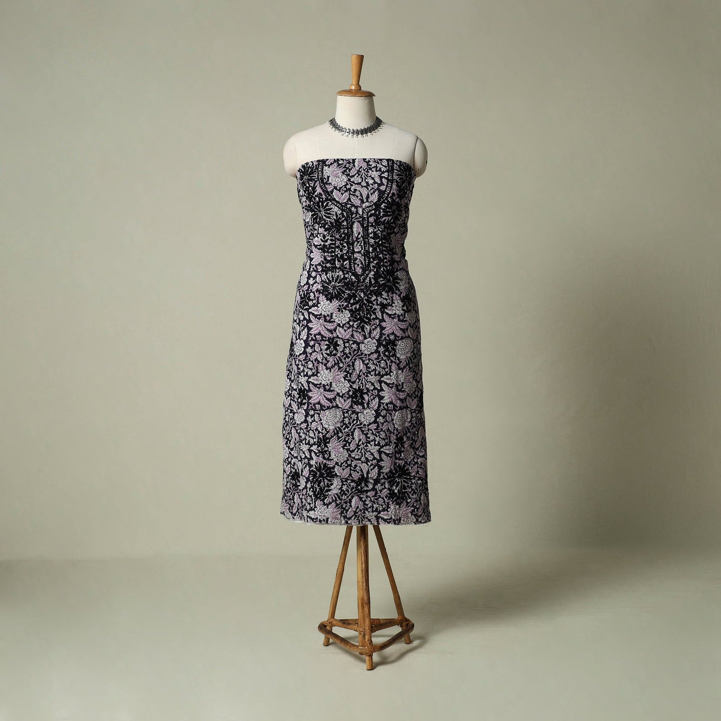 Lucknowi chikankari hand embroidery sanganeri unstitched