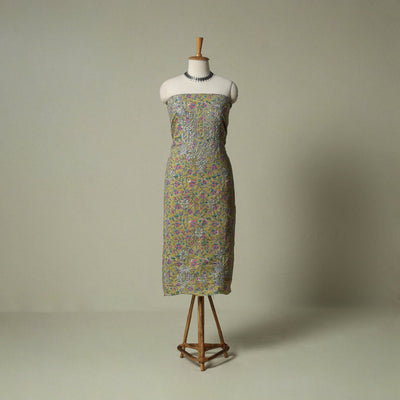 Lucknowi chikankari hand embroidery sanganeri unstitched