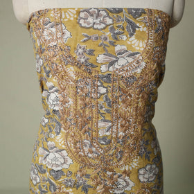 Lucknowi chikankari hand embroidery sanganeri unstitched