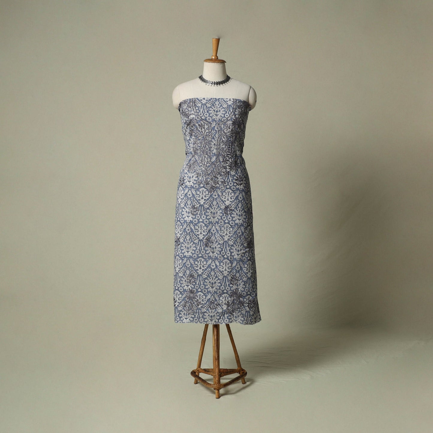 Lucknowi chikankari hand embroidery sanganeri unstitched