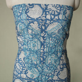 Lucknowi chikankari hand embroidery sanganeri unstitched