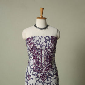 Lucknowi chikankari hand embroidery sanganeri unstitched
