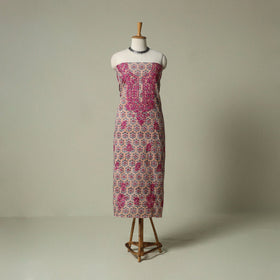 Lucknowi chikankari hand embroidery sanganeri unstitched