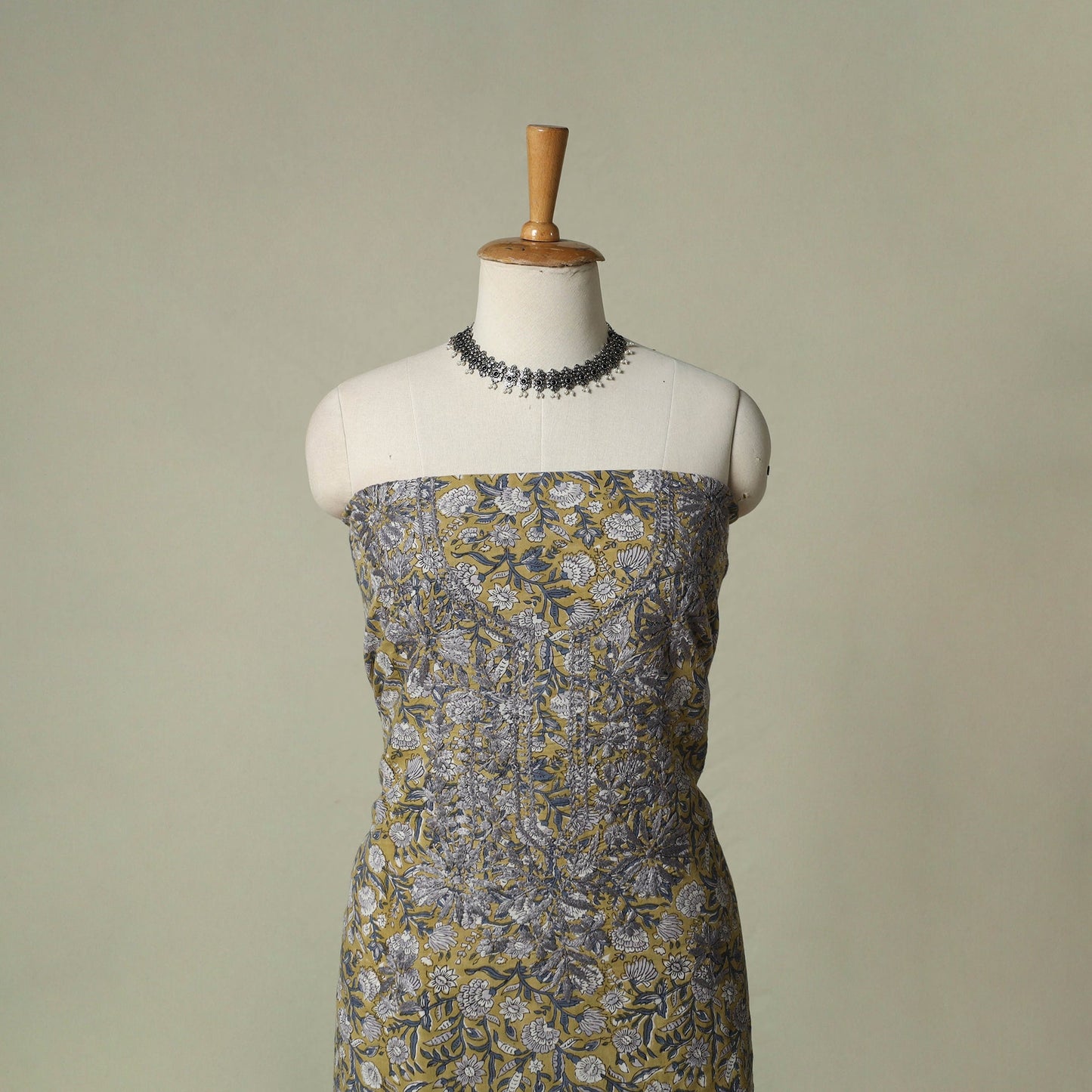 Lucknowi chikankari hand embroidery sanganeri unstitched