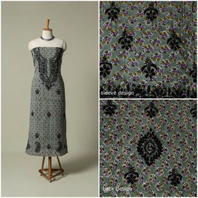 Lucknowi chikankari hand embroidery sanganeri unstitched