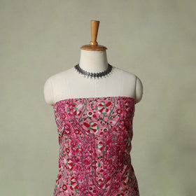 Lucknowi chikankari hand embroidery sanganeri unstitched