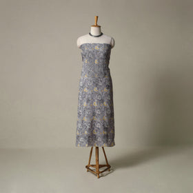Lucknowi chikankari hand embroidery sanganeri unstitched