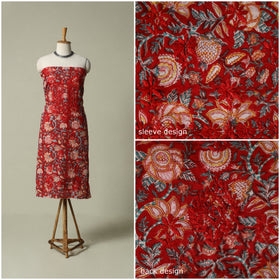 Lucknowi chikankari hand embroidery sanganeri unstitched