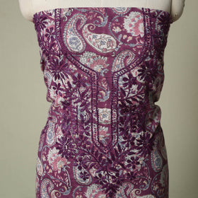 Lucknowi chikankari hand embroidery sanganeri unstitched