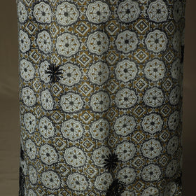 Lucknowi chikankari hand work bagru block print unstitched