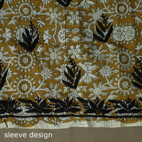 Lucknowi chikankari hand work bagru block print unstitched