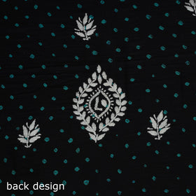 Lucknowi chikankari hand work bandhani unstitched kurta